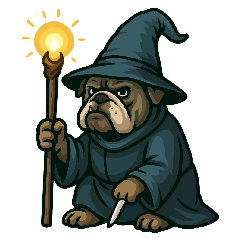 Lanterne de sorcier bouledogue