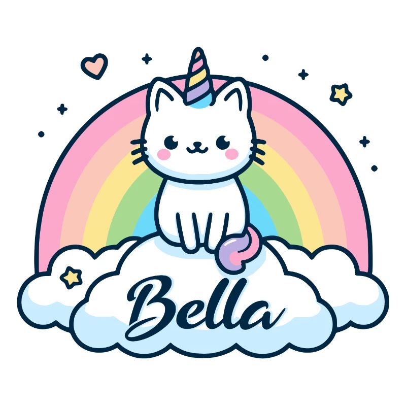 Bella Name First Name Unicorn Cat
