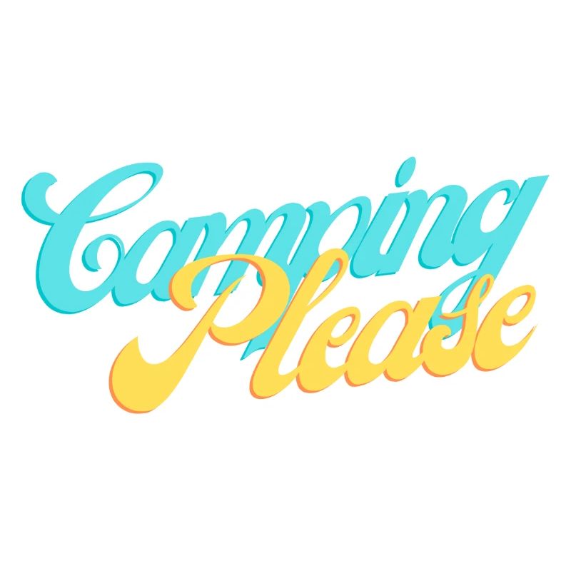 Camping Please Retro Script