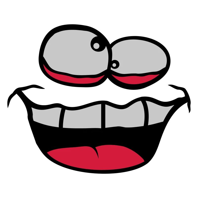 Squinting Crazy Face