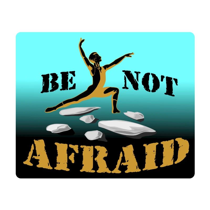 Sticker Be not afraid to jump