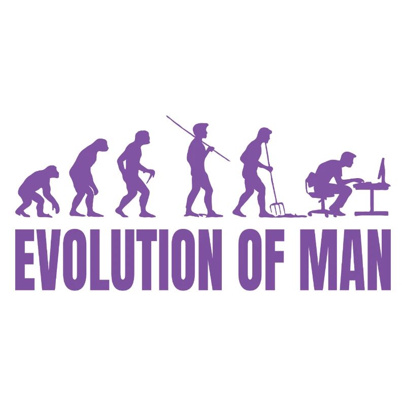 Programmierer Computerfreak Evolution Retro