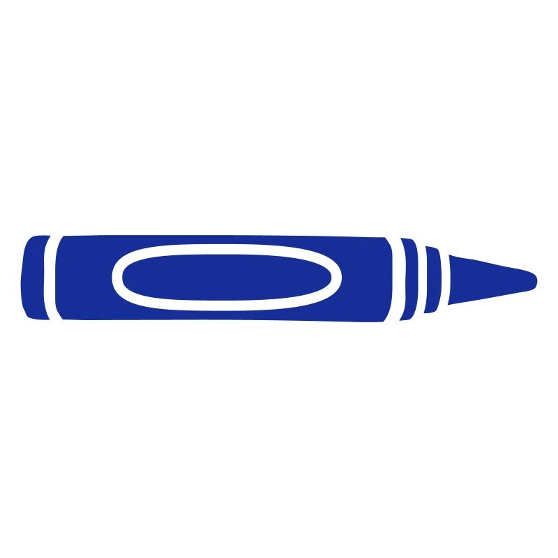 Blue wax crayon cool design