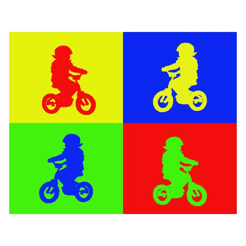Junior Biker Pop Art Color
