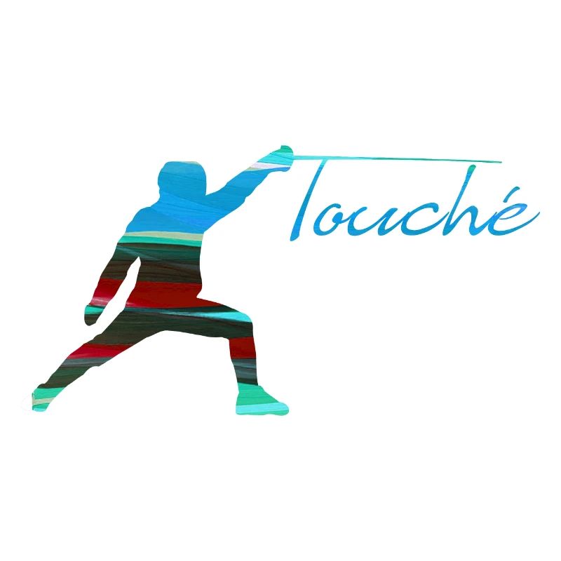 fechten,touché,fechter,fechtsport,bunt,blau