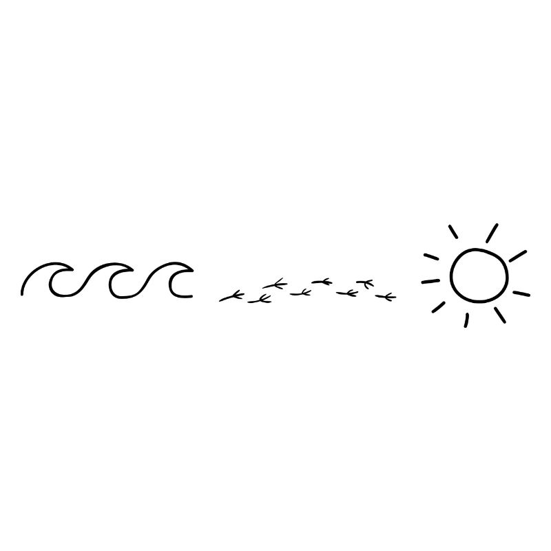 Soleil, eau, oiseaux