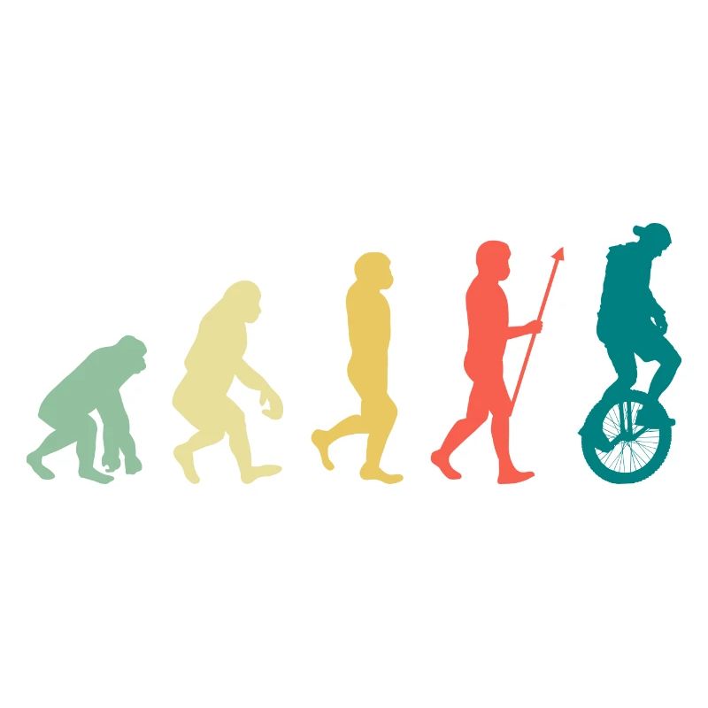 Einrad Evolution Einradfahrer Unicycling