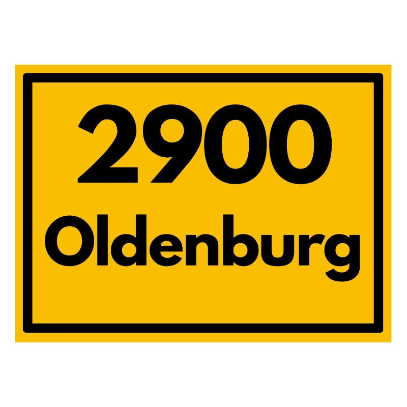 Panneau de lieu - puis rétro ancien code postal 2900 OLDENBURG