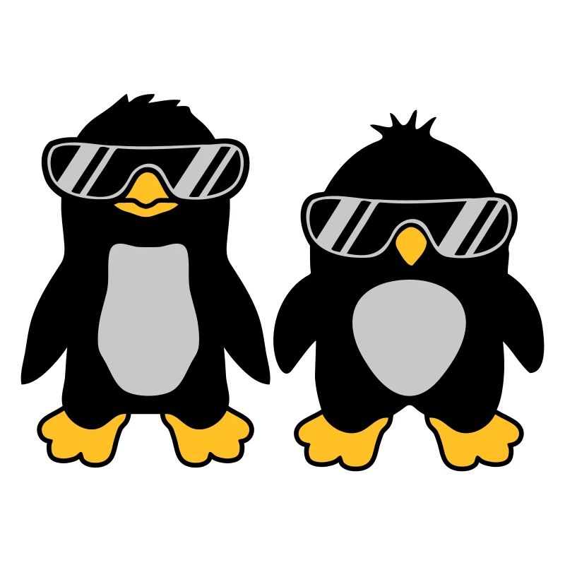 2 Sunglasses Penguin Friends