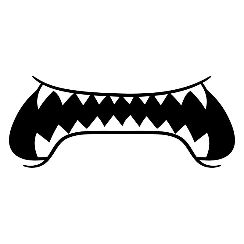 sharp teeth big mouth eat dangerous bo