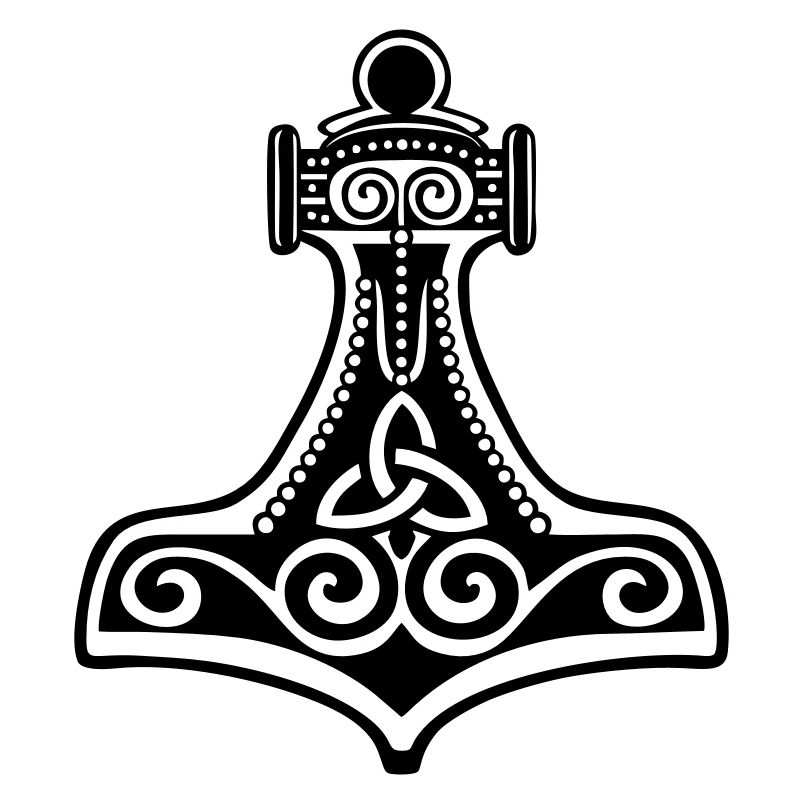 Thors Hammer, Mjolnir, Mjölnir, Amulett, Amulet,