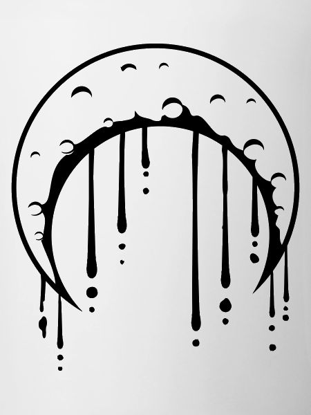 Graffiti Drops Moon