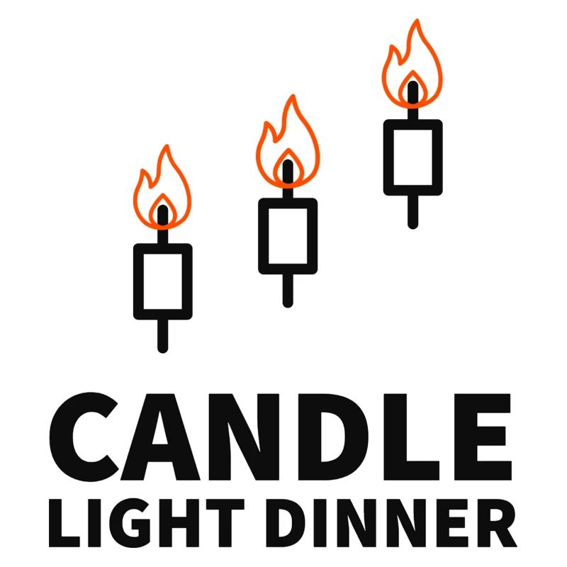 Candle light dinner of a trader