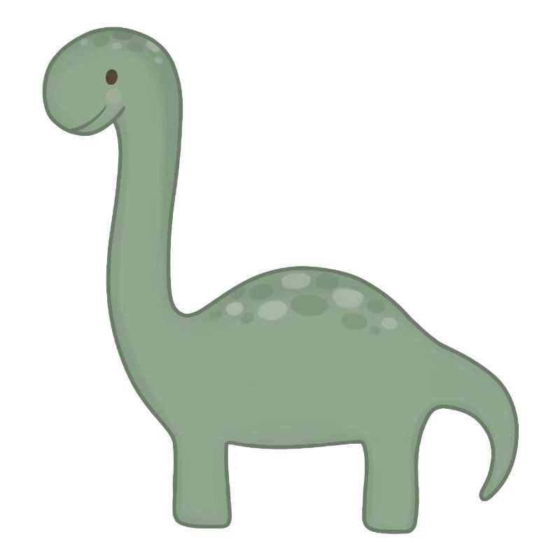 Dessin animé du Dino Vert