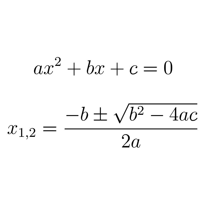 quadratic equation