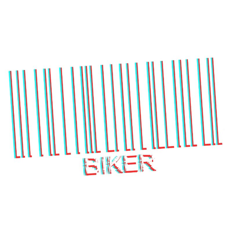 code barre biker white
