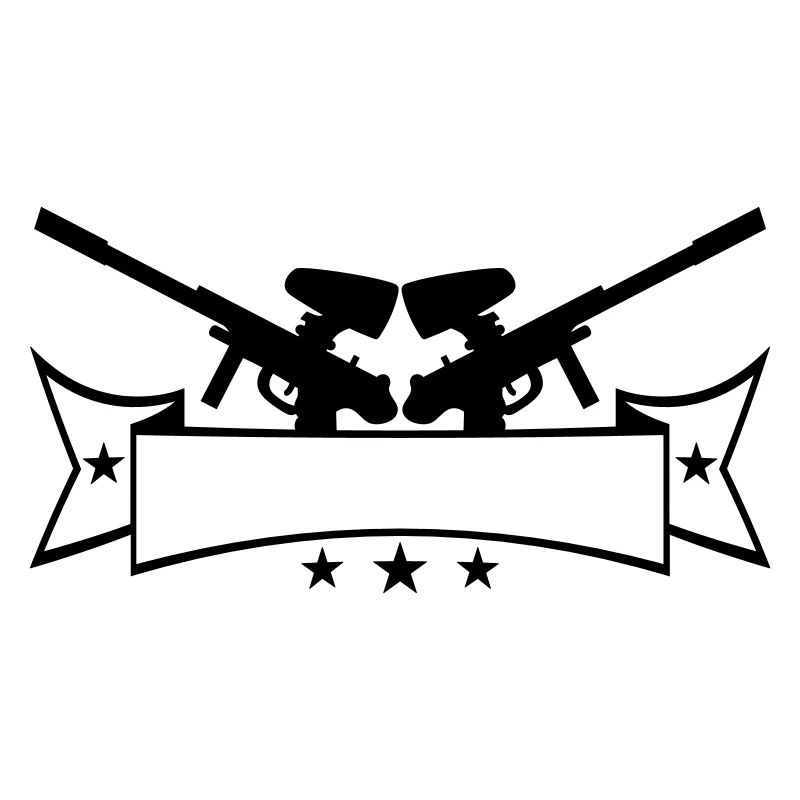 Write banner text 2 weapons aim paintball sp