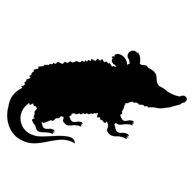 Silhouette Opossum Design