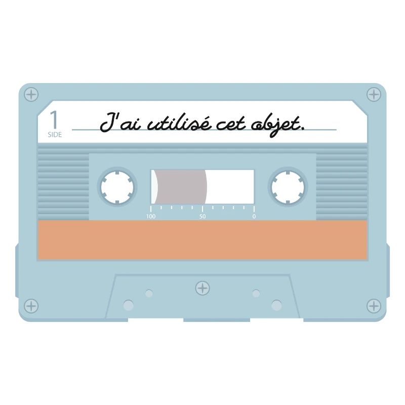 Cassette - j’ai utilisé cet objet