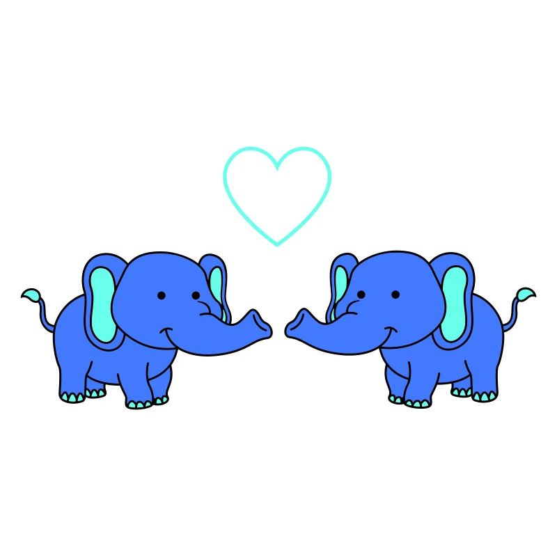 Elephants in love