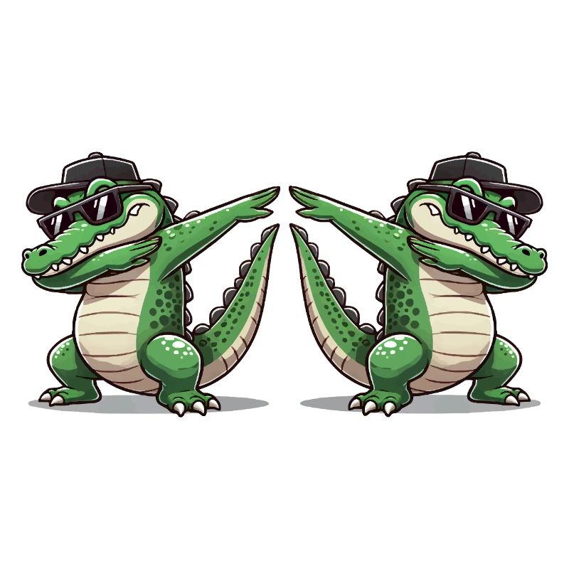 Crocodile Bande dessinée Dabbing 2