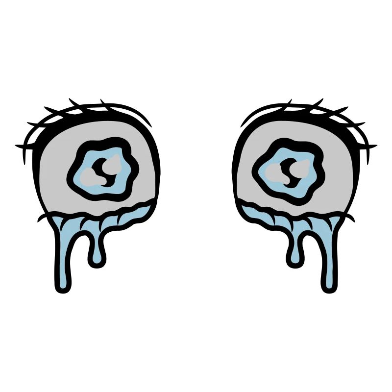 Comic Eyes Tears Sad