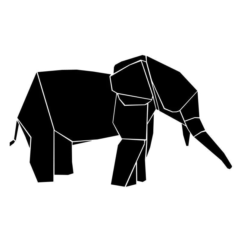 éléphant éléphant origami papier d'art fois