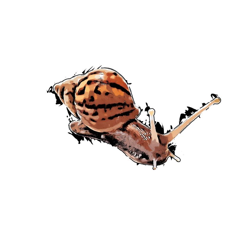 escargot avec des points