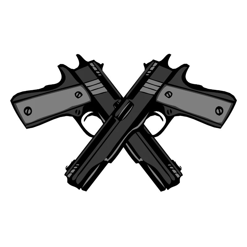 pistol revolver automatic gun fire