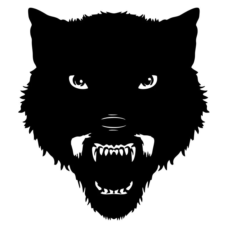 tete de loup noir