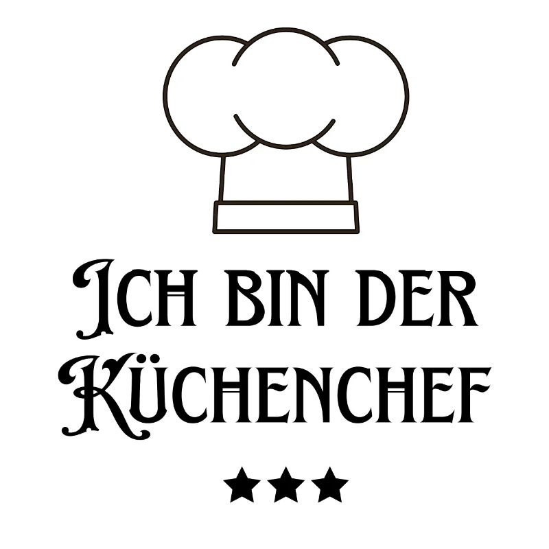Ich bin der Küchenchef Chef
