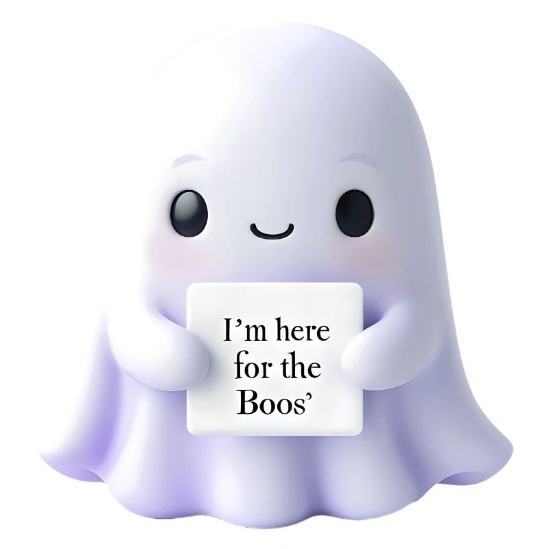 Halloween Saying Ghost Gift Idea
