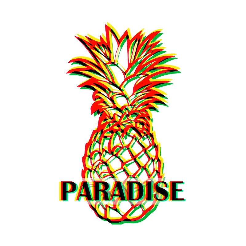 Pineapple in 3D look