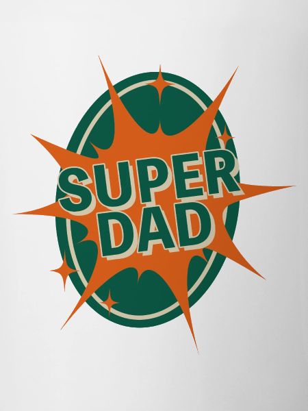 Super Dad Comic Style Design