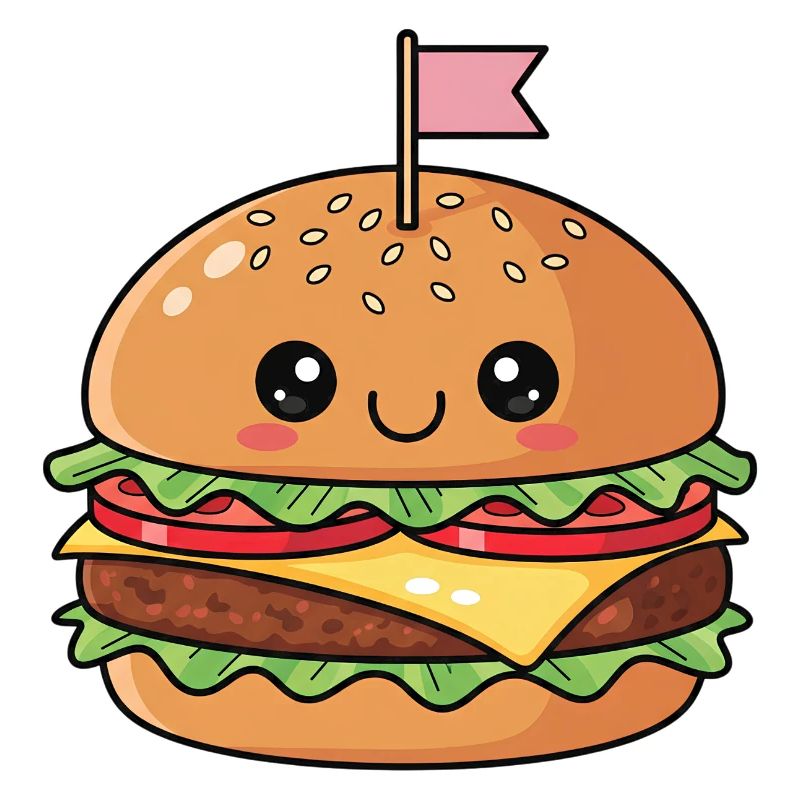 Mascotte Burger Espiègle