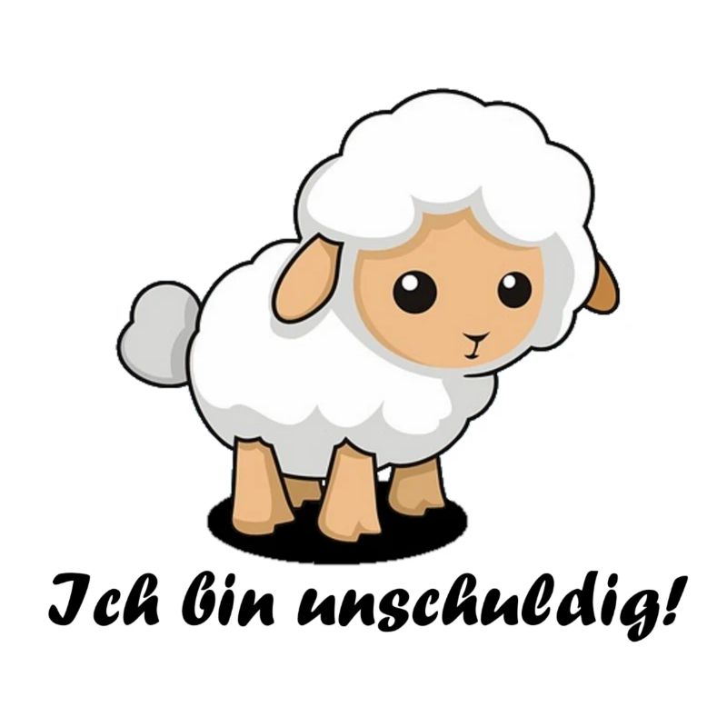 Schaf / "Ich bin unschuldig!"