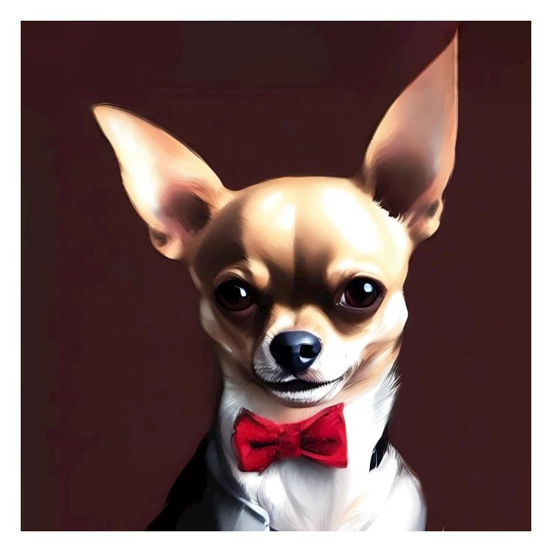 Chihuahua mit Querbinder