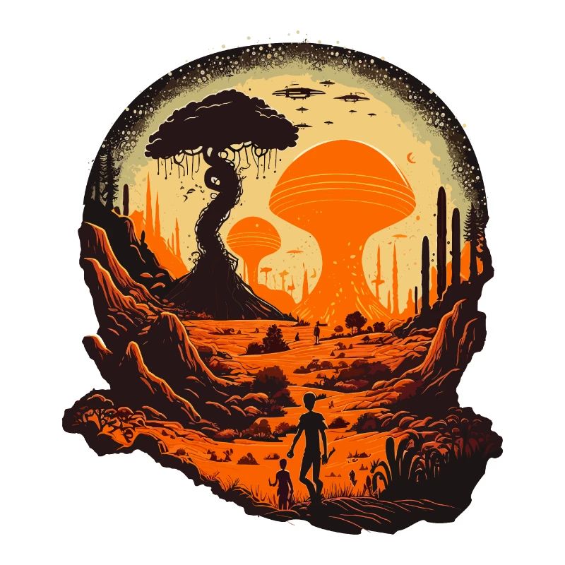 Monde extraterrestre étrange