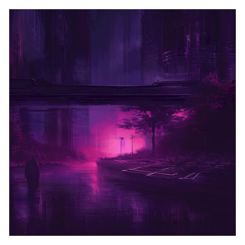 Retrowave Synthwave Future City 80s Design
