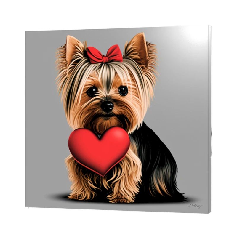 Biewer Yorkshire Terrier Saint-Valentin