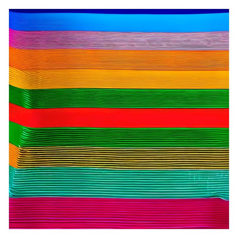 horizontal thick strips of crazy colours