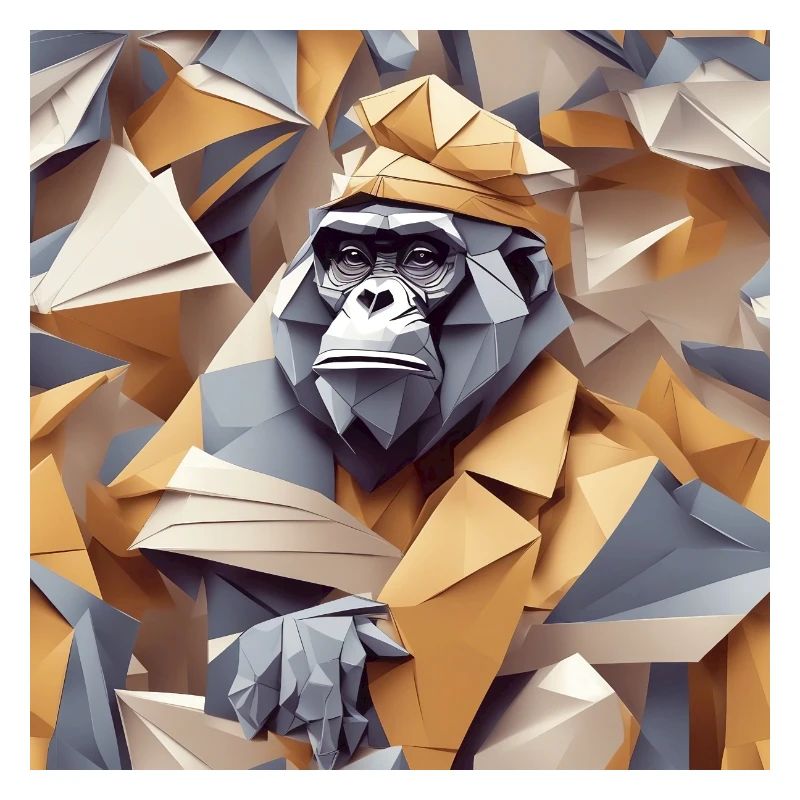 Singe cool en robe ridée