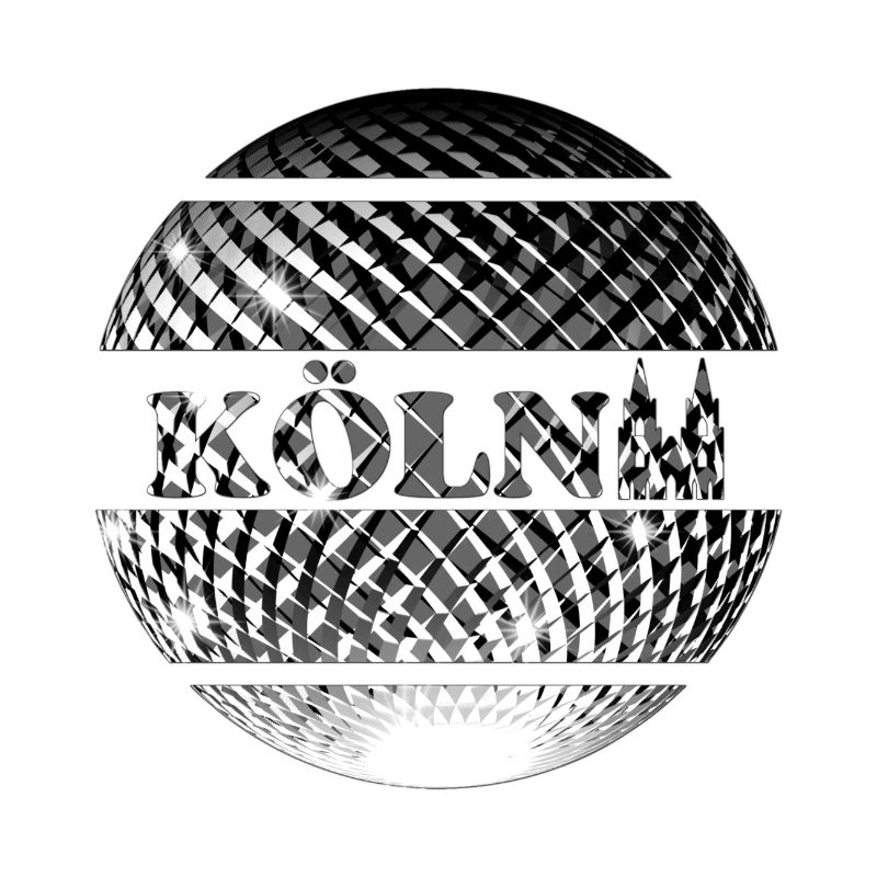 Köln silberne Diskokugel