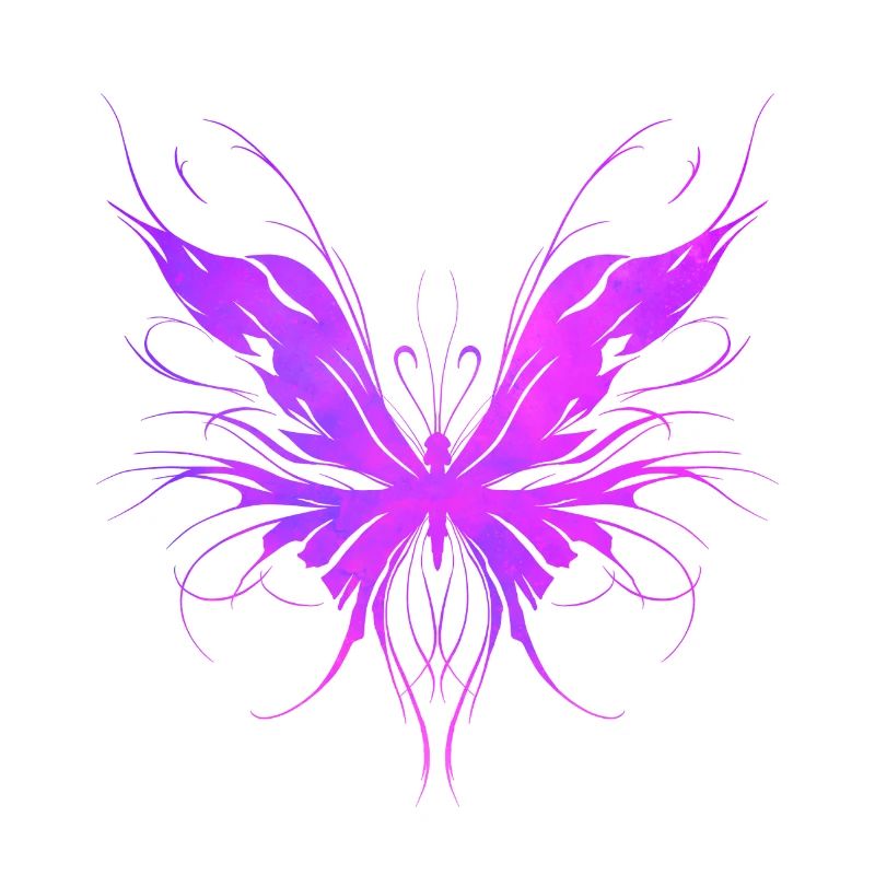 Papillon trash violet