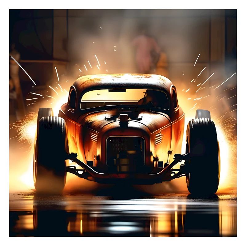Rusty Hot Rod Rennen #6