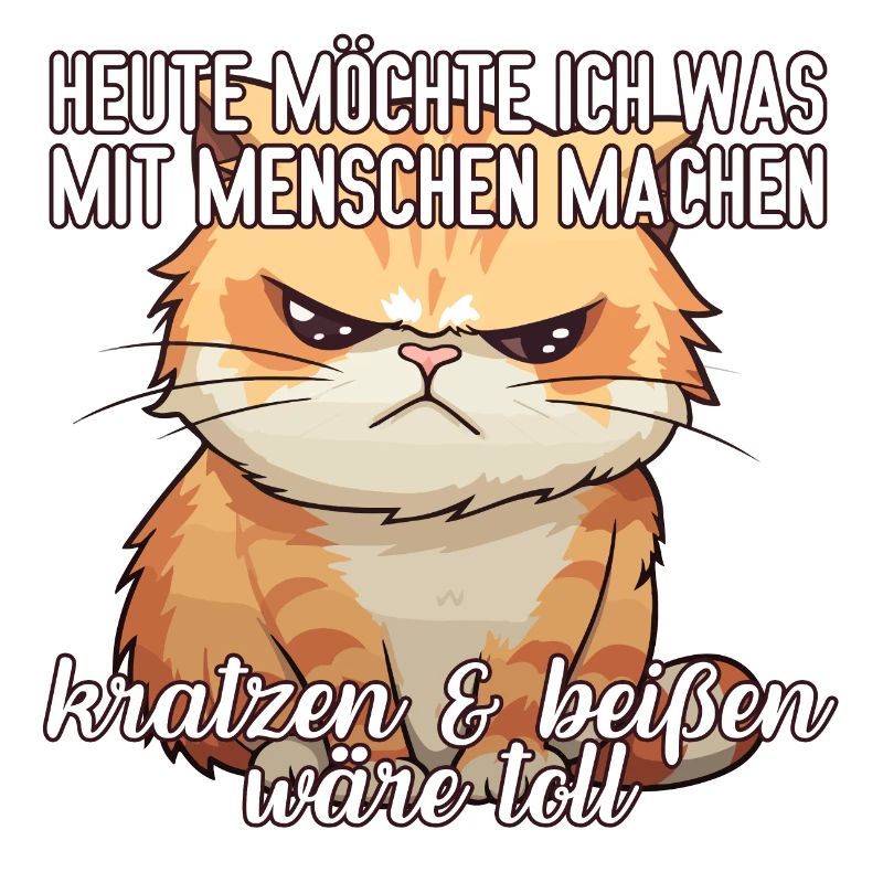 Heute möchte ich was mit Menschen machen Katze
