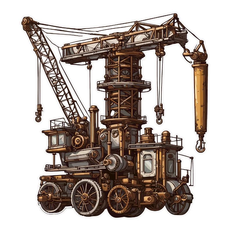 Crane / construction site / winch / crane system