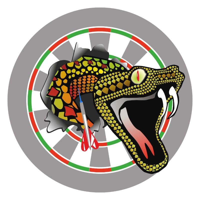 Jeu de fléchettes avec serpent