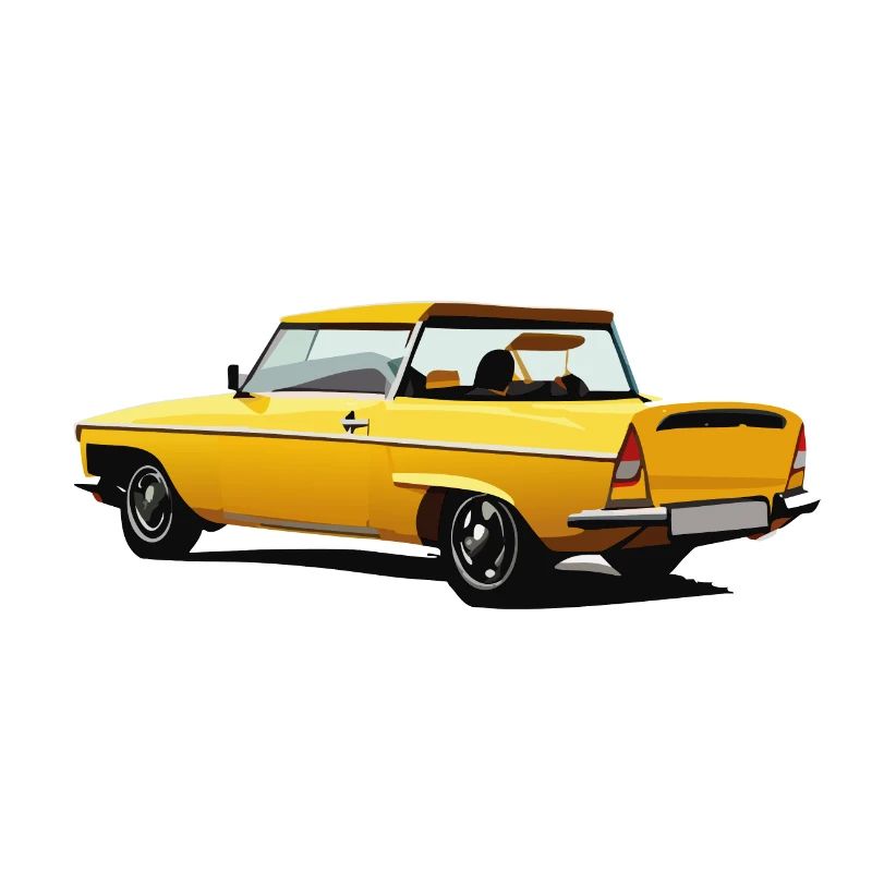 Gelber Oldtimer
