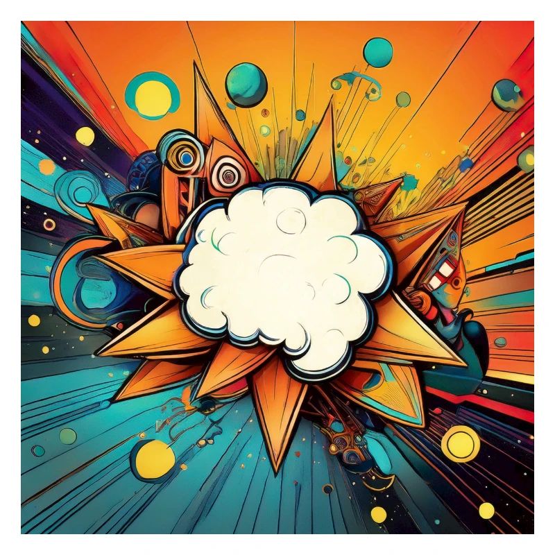 Vibrant Abstract Explosive Cloud Design